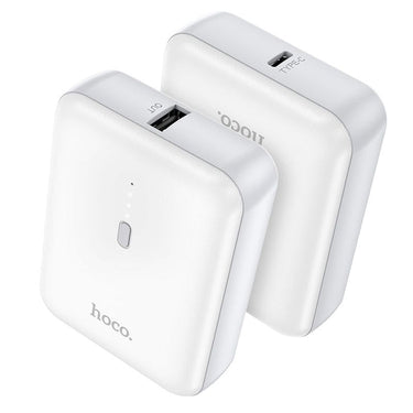 Hoco J96 5000mAh Super Portable Mini Small Fast Charging Power Bank w/ LED White